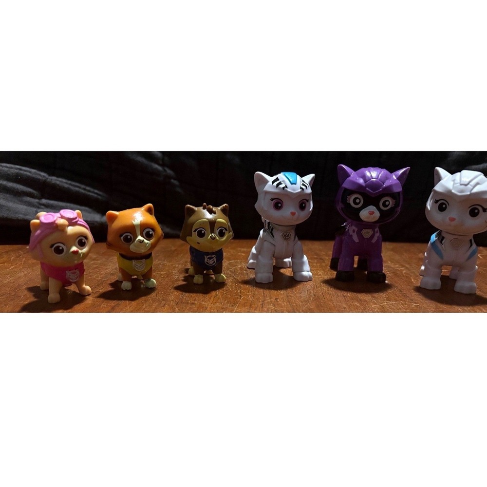 Paw Patrol Cat Pack Action Figure Set 6 Piece Wild Rory Shade Leo‎ Spin Master